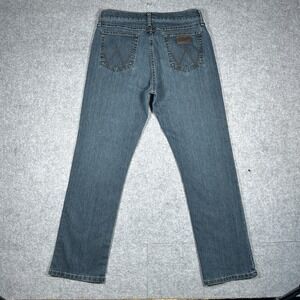 Wrangler Denim Jeans Mens Size 32x31 Dark Washed Blue 20x 02 Competition Bootcut